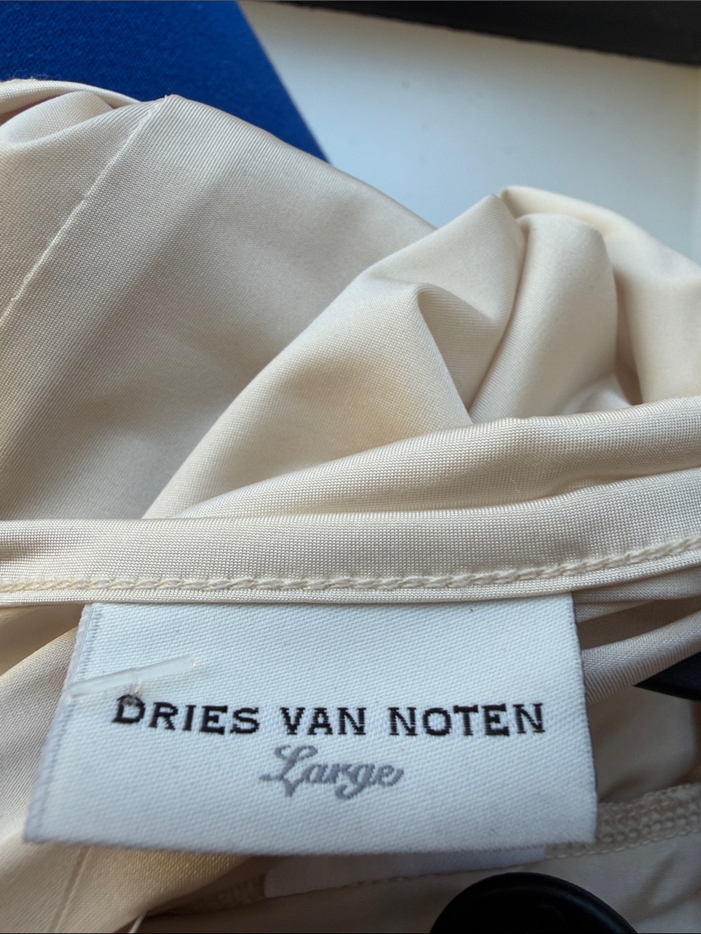 NWT dries van noten hunia slip camisole dress sz L ecru $350 - Picture 9 of 9